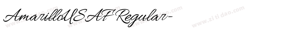 AmarilloUSAF Regular字体转换